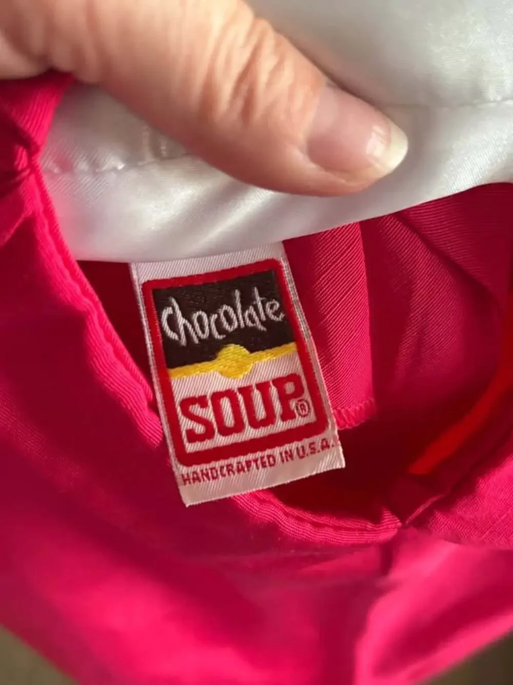 Vintage Chocolate Soup Girls Dark Pink Peter Pan Collar Dress - Size 10 (Made in